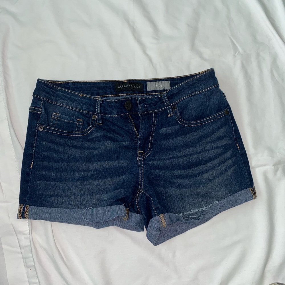 Aeropostale Dark Wash Shorts Size 4